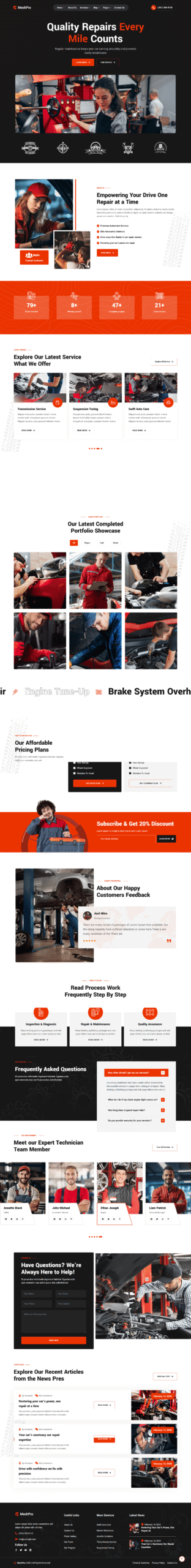 Automotive website design project 2