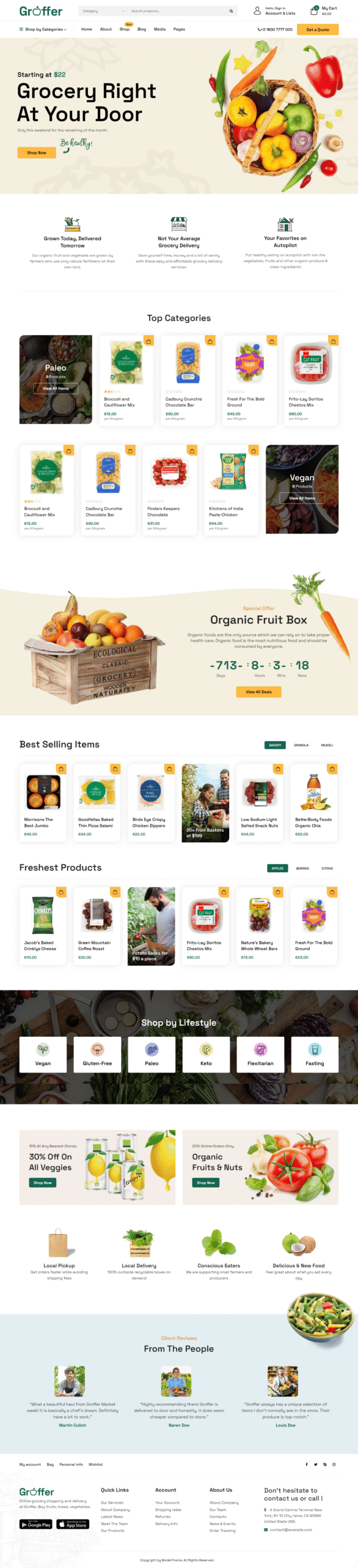 Food website design project 1