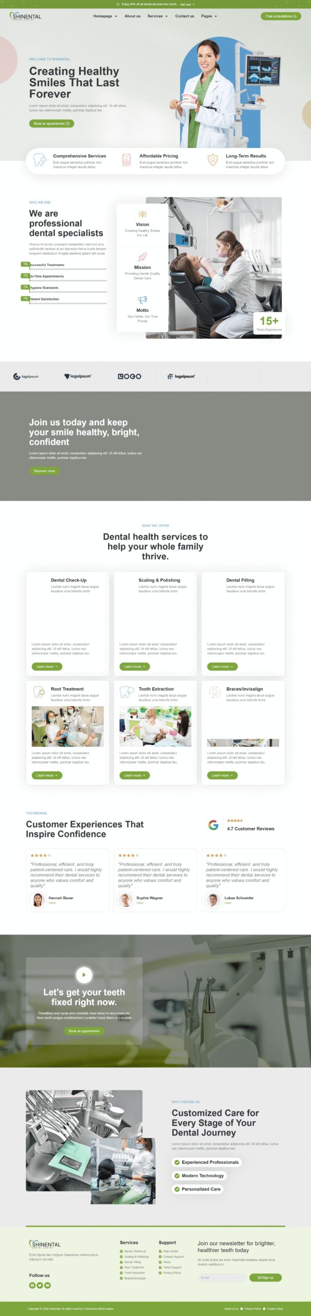 Medical website design project 3