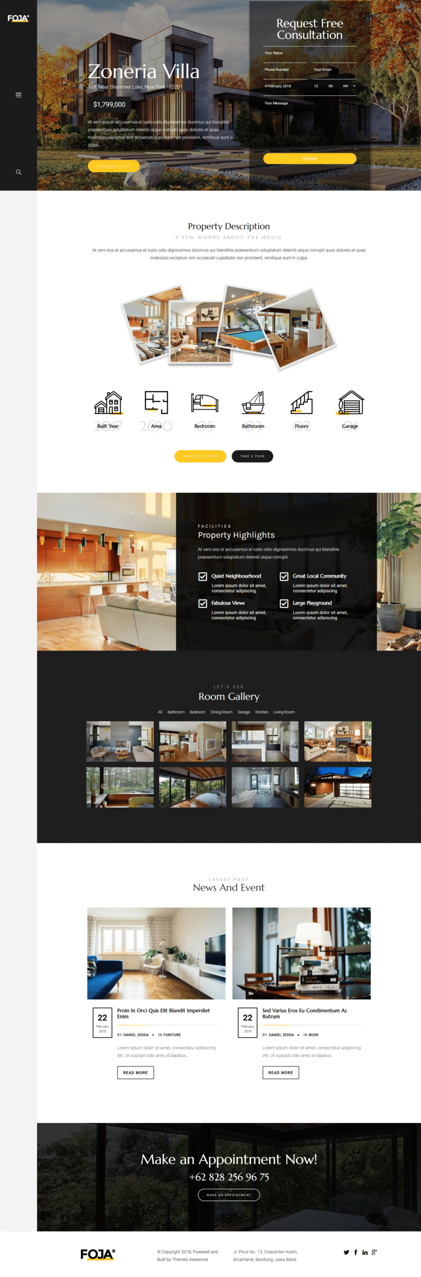 Real estate website design project 3